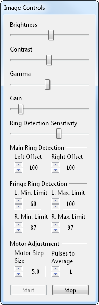 Image Controls - Adjustment Mode