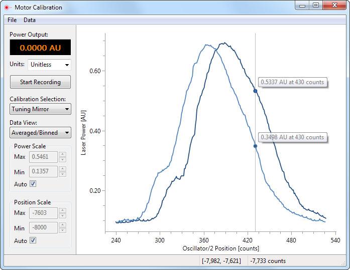 Power Meter - Motor Calibration / Spectrum